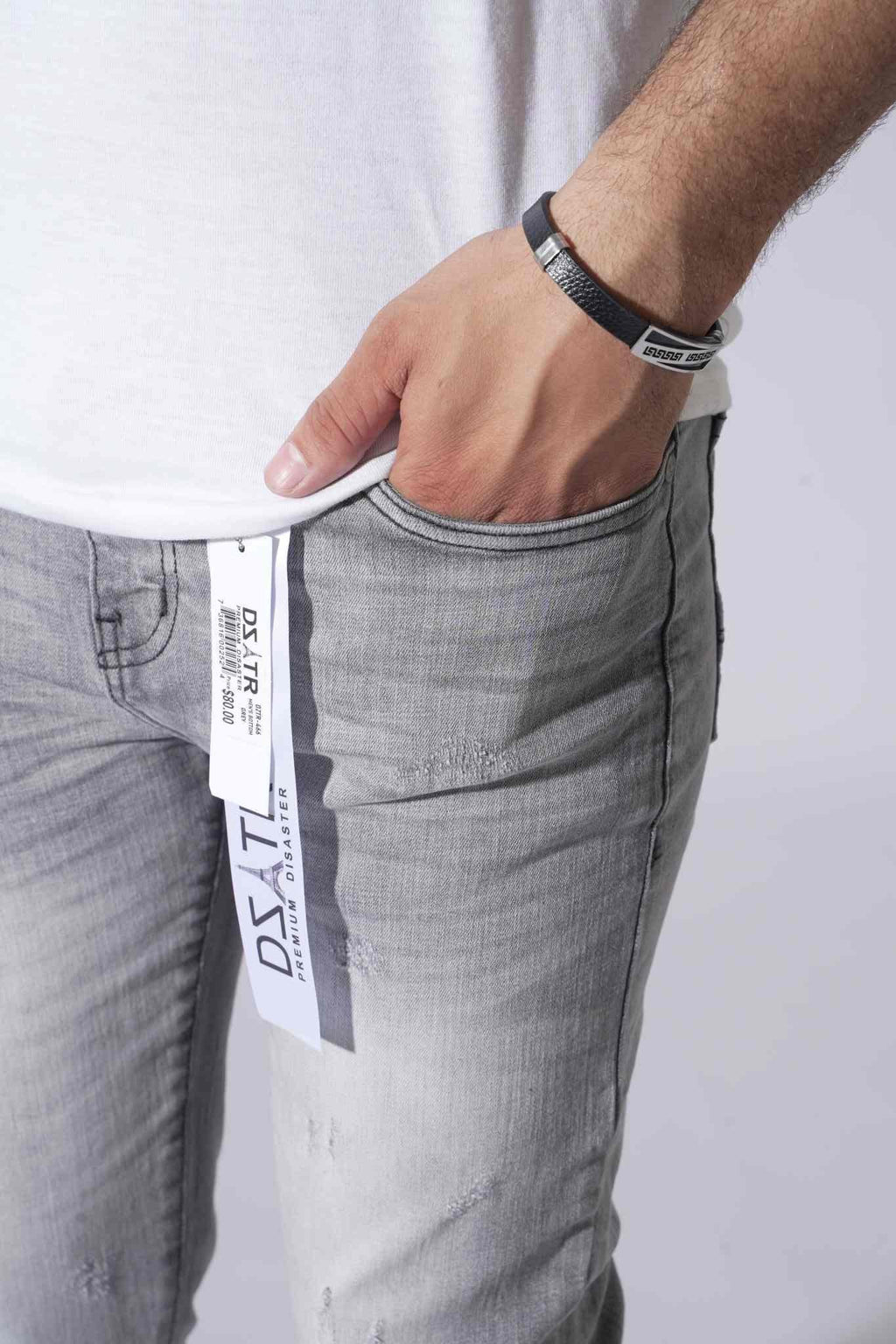 DZTR Premium Washed Jeans - Grey