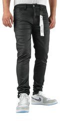 DZTR Black Wax Skinny Jeans