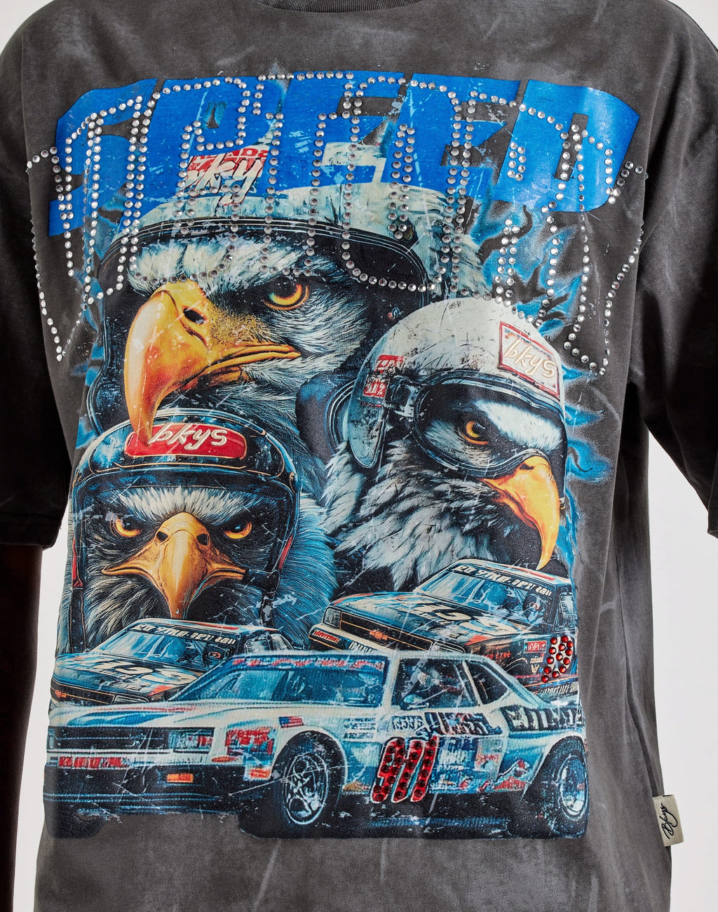 BKYS Speed Eagle Graphic Shirt - Charcoal