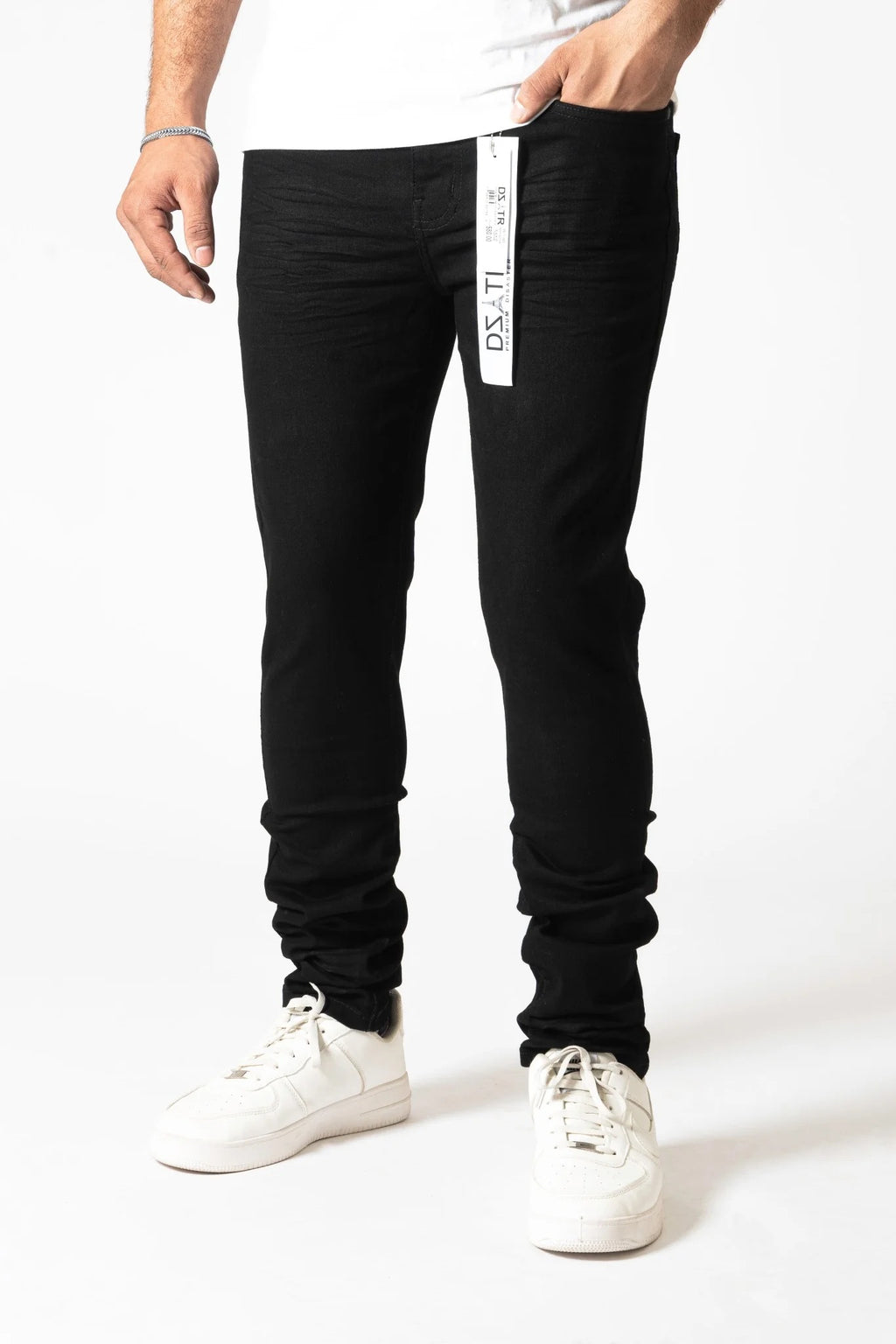 DZTR Premium Solid Jeans - Black