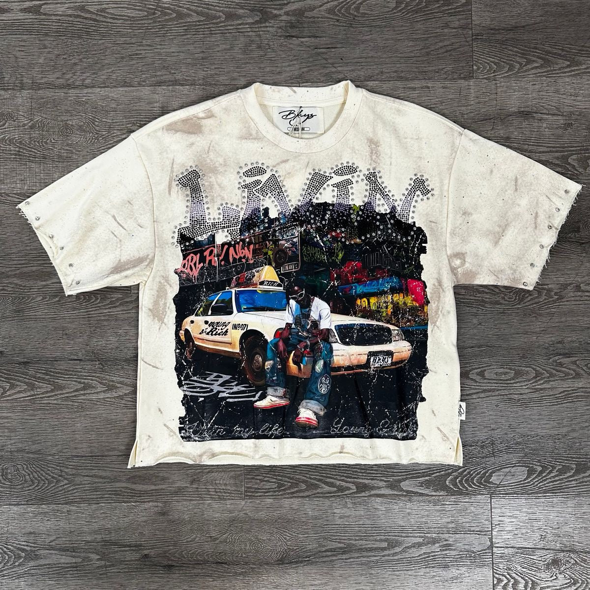 BKYS Livin' My Life Graphic Shirt - Cream